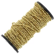 Hilo metalizado Facetas Pequeñas Kreinik para bordar 1,3 mm Gold (002) x2,5m