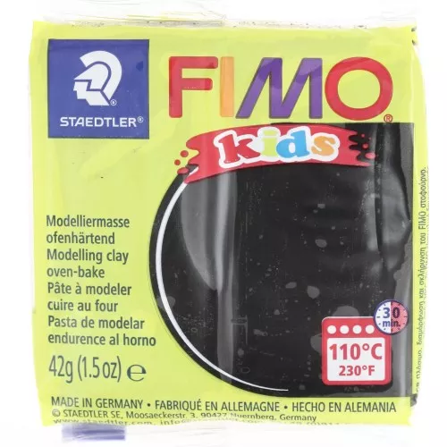 Pasta Fimo kids 42gr Negro (n°9)