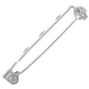 Soporte de broche 33 mm Plateado x1