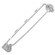 Soporte de broche 33 mm Plateado x1