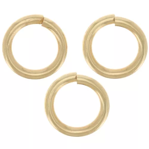 Anillas abiertas 7x1 mm - Dorado x144
