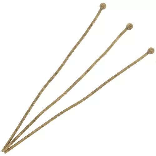 Clavos de cabeza esférica 51x0,8 mm Bronce x25