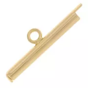 Cuenta de rocalla Miyuki y punta para tejer Delica 20 mm - Dorado x1