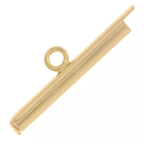 Cuenta de rocalla Miyuki y punta para tejer Delica 20 mm - Dorado x1