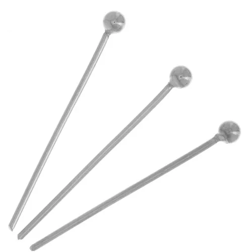 Clavos de cabeza esférica 20x0,6 mm - acero inoxidable 304L x200