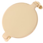 Porta broches con bandeja para cabujón plano de 20 mm - Dorado x1