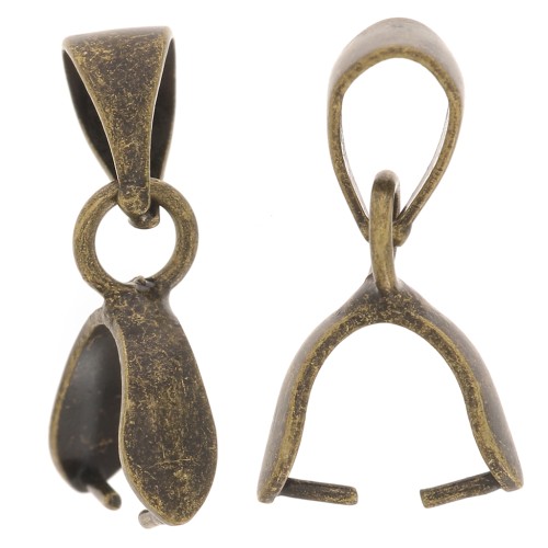 Clips colgantes de 16 mm - Bronce x5