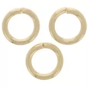 Anillas abiertas 6x1 mm - Dorado x50
