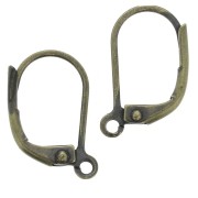 Ganchos pendientes 14 mm - Bronce x4|raw }}