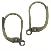 Ganchos pendientes 14 mm - Bronce x4