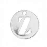 Dije letra Z - 8.5mm de Plata Ley x1