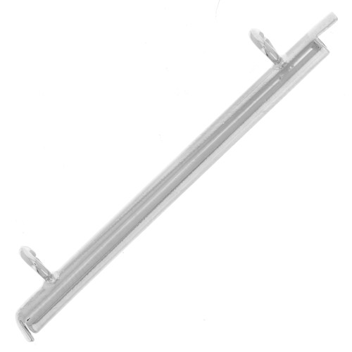 Cuenta de rocalla Miyuki y punta para tejer Delica 35 mm - Plateado x1