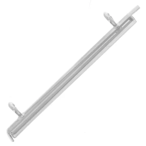 Cuenta de rocalla Miyuki y punta para tejer Delica 35 mm - Plateado x1
