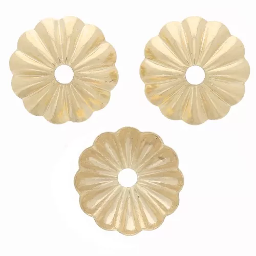 Copas ranuradas 7,5 mm - Dorado x20