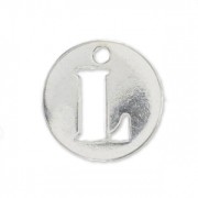 Dije letra L - 8.5mm de Plata Ley x1|raw }}