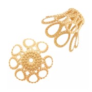 Conchas filigranadas 9x7 mm - Dorado x20|raw }}