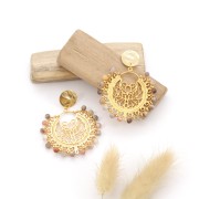 Cuentas redondas de 2,5 mm para bisutería - Dorado x100