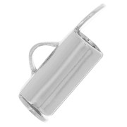 Cuentas de rocalla Miyuki y punta para tejer Delica 8 mm - Plateado x10