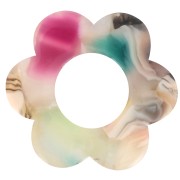 Colgante Flor Acetato 18 mm - Carey - Beige - Multicolor x1|raw }}