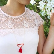 Pompón de algodón 27-30 mm Burdeos x1