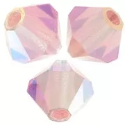 Preciosa rondelle beads - Bead 4 mm - Rose peach AB 2X x30