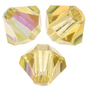 Preciosa seed beads - Bead rondelle 3 mm - Acid Yellow AB x30|raw }}