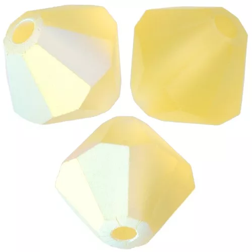 Preciosa Bicones - Cuenta rondelle 6 mm - Acid Yellow AB Matt x12