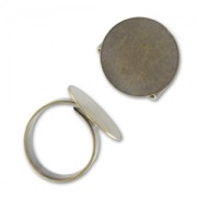 Anillo ajustable  18 mm bronze x1