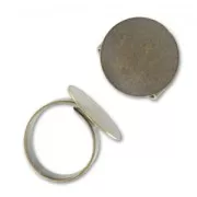 Anillo ajustable  18 mm bronze x1