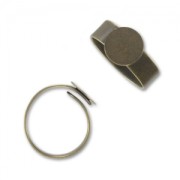 Anillo ajustable 10 mm bronze x1|raw }}
