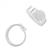 Anillo ajustable10 mm plateado x1
