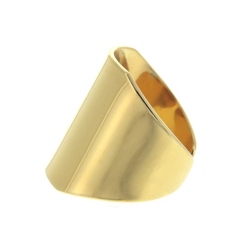 Anillo Ancho 21 mm Dorado con oro finox1