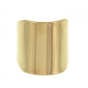 Anillo Ancho 21 mm Dorado con oro finox1