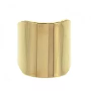 Anillo Ancho 21 mm Dorado con oro finox1