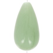 Cuenta de resina pera 26x14 mm - Liquen jaspeado x1