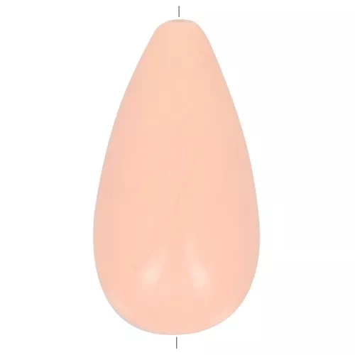 Cuenta de resina opaca pera 26x14 mm - Peach x1