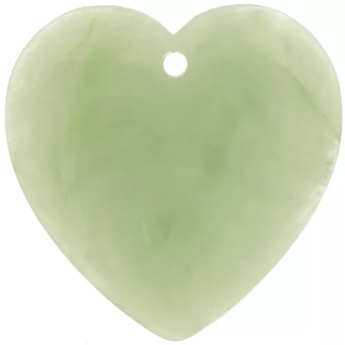 Colgante corazón de resina translúcida 36x36,5 mm - Liquen jaspeado x1
