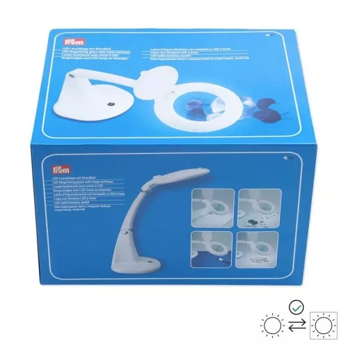 Lupa luminosa con base LED - Prym - Blanca x1