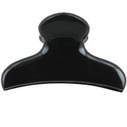 Pinza de pelo de cocodrilo 42x79 mm en acrílico opaco - Negro x 1