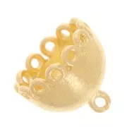 Colgante Jhumka 12 anillos - 11x12 mm - Dorado con oro fino x1