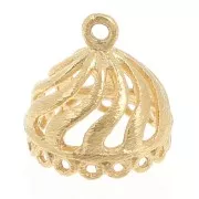 Colgante Jhumka 16 anillos - 13 mm - Dorado con oro fino x1