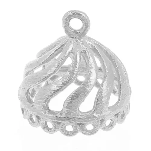 Colgante Jhumka 16 anillos - 13 mm - Plata 925 x1
