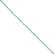 Cadena de latón con pedrería de cristal tallado de 2,10 mm - Dorado - Blue Zircon x 50 cm