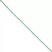 Cadena de latón con pedrería de cristal tallado de 2,10 mm - Dorado - Blue Zircon x 50 cm