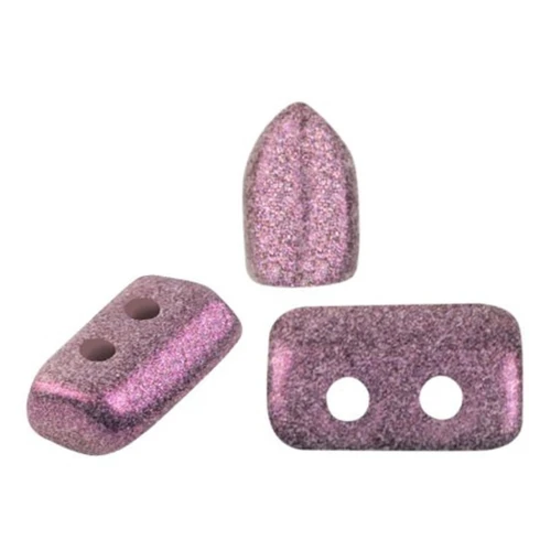 Cuentas de vidrio Piros® by Puca® 2x5 mm - Stardust Amatista x10g