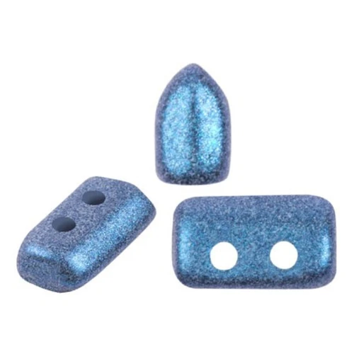 Cuentas de vidrio Piros® by Puca® 2x5 mm - Stardust Azul x10g
