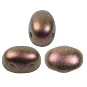 Cuentas de vidrio Samos® de Puca® 7x5 mm - Cobre de Polinesia x10g