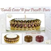 Cuentas de vidrio Samos® de Puca® 7x5 mm - Cobre de Polinesia x10g