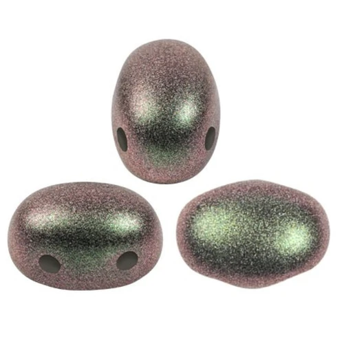 Cuentas de vidrio Samos® by Puca® 7x5 mm - Polynesian Olivine x10g