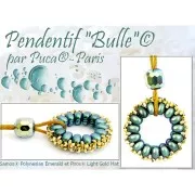 Cuentas de vidrio Samos® by Puca® 7x5 mm - Polynesian Olivine x10g